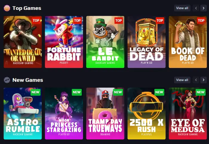 Gamblits Casino games